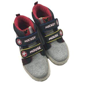 Disney Mickey Mouse Children's High Top Shoes Size 11 Very Good Used Condition